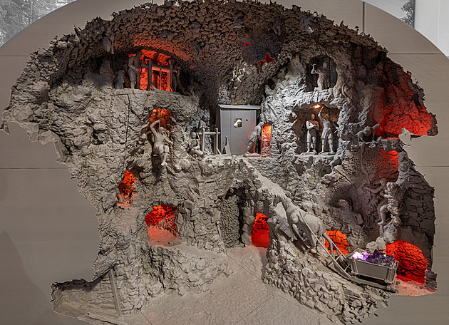 Zurčící fontány, zářící ametysty. Krása barokních jeskyní ožila díky 3D modelům